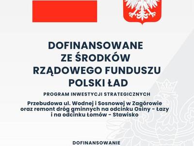 Przebudowa ul. Wodnej i Sosnowej w Zagórowie oraz remont dróg gminnych na odcinku Osiny-Łazy i na odcinku Łomów-Stawisko