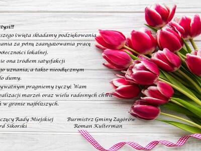 Kartka z życzeniami dla sołtysów w dniu Ich święta