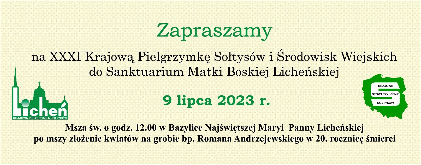 Zaproszenie na Pielgrzymkę do Lichenia