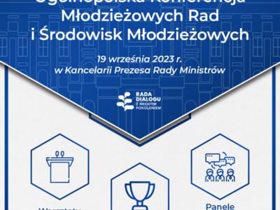 Zaproszenie na Ogólnopolską Konferencję Młodzieżowych Rad i Środowisk Młodzieżowy w Kancelarii Prezesa Rady Ministrów