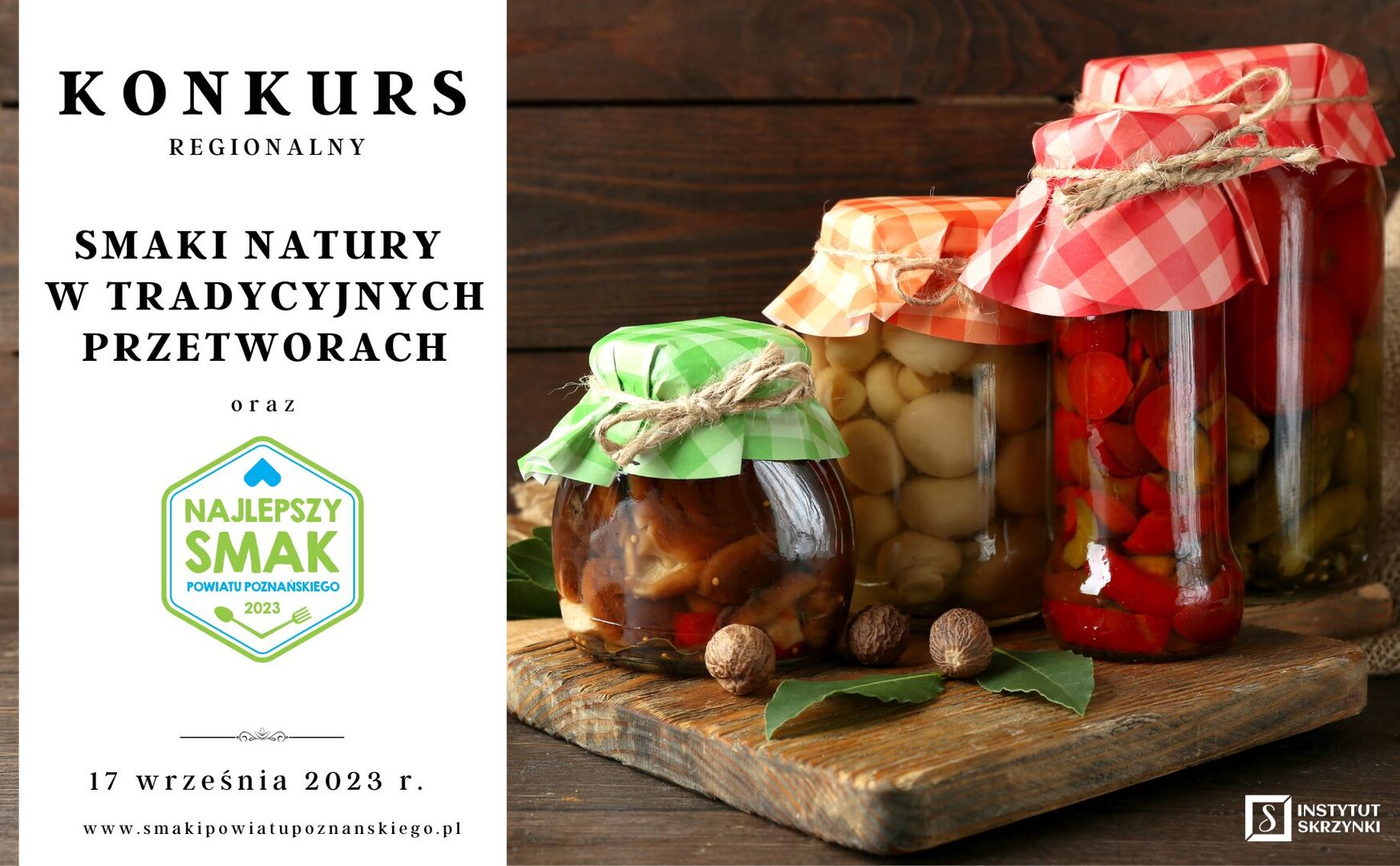 Plakat informujący o konkursie Smaki natury w tradycyjnych przetworach