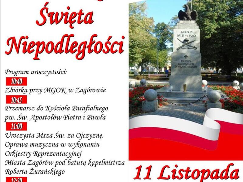Zaproszenie na Obchody Narodowego Święta Niepodległości