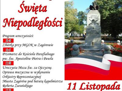 Zaproszenie na Obchody Narodowego Święta Niepodległości