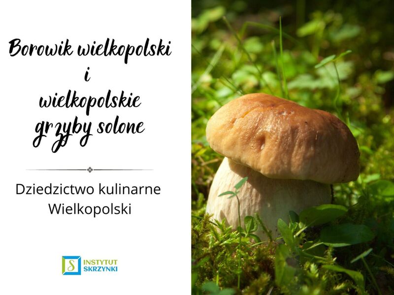Borowik wielkopolski i wielkopolskie grzyby solone - plakat