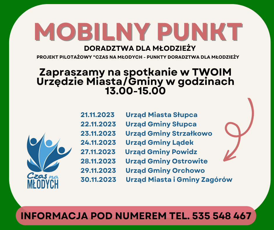 Punkt mobilny w listopadzie