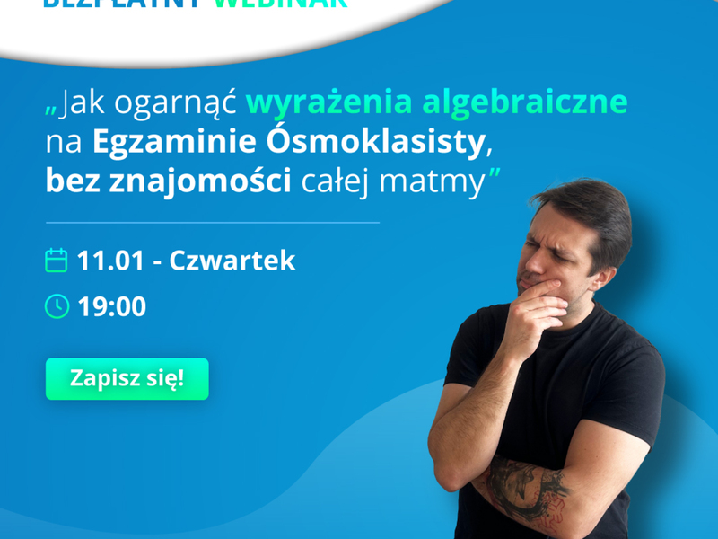 Zapraszamy uczniów na webinar z matematyki