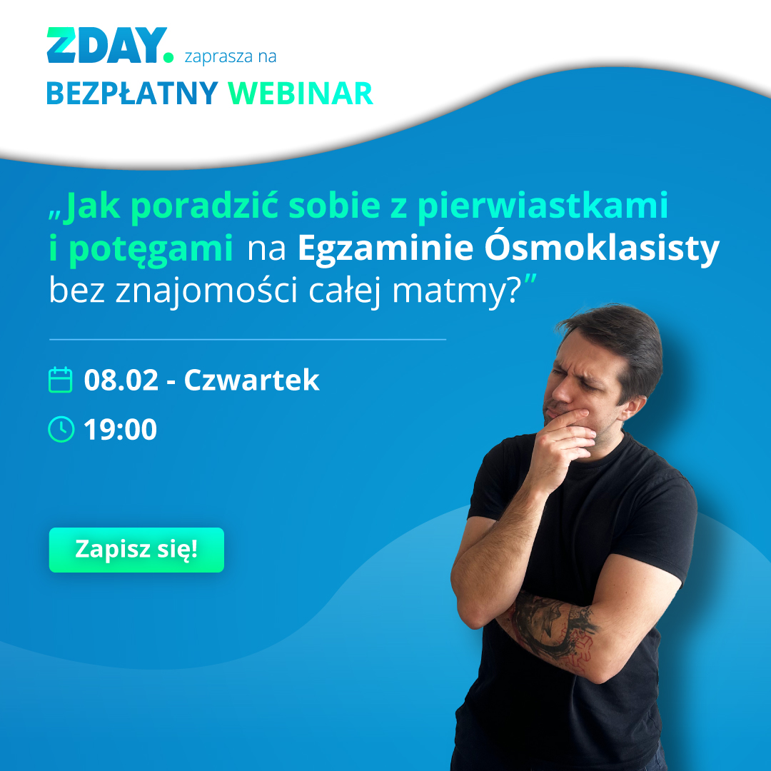 Webinar o potęgach i pierwiastkach