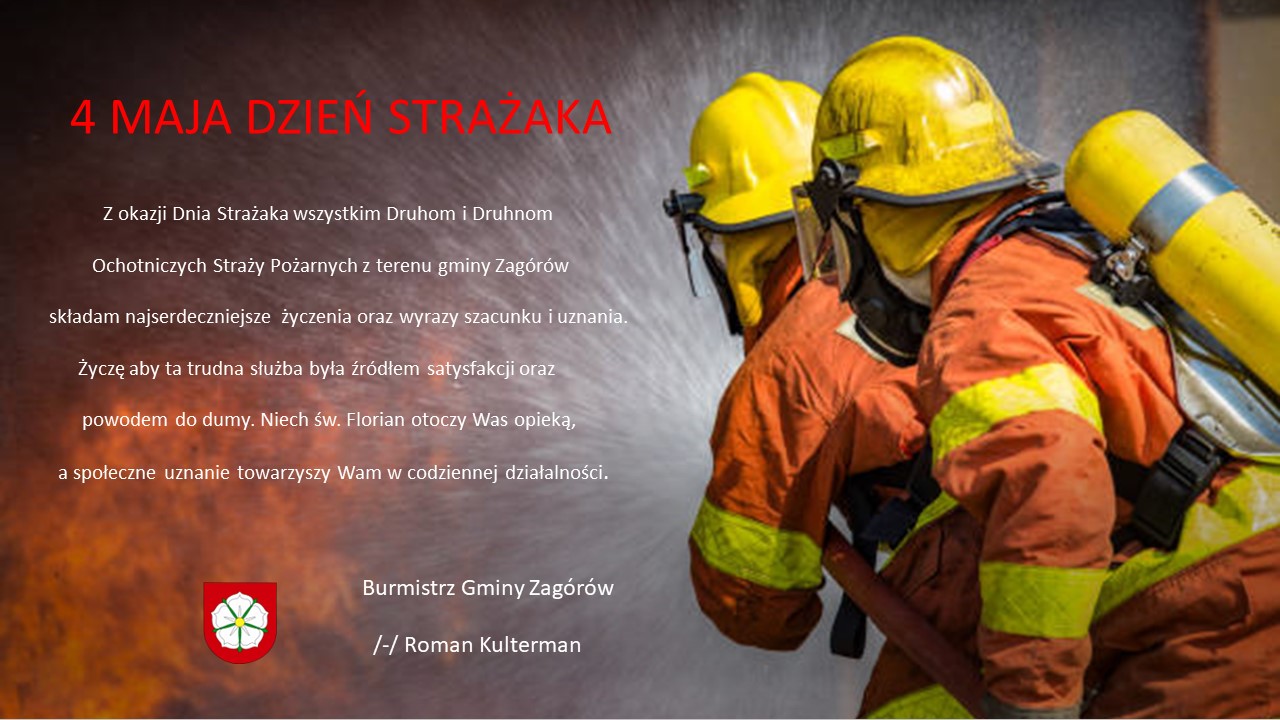 Kartka z życzeniami z okazji Dnia Strażaka