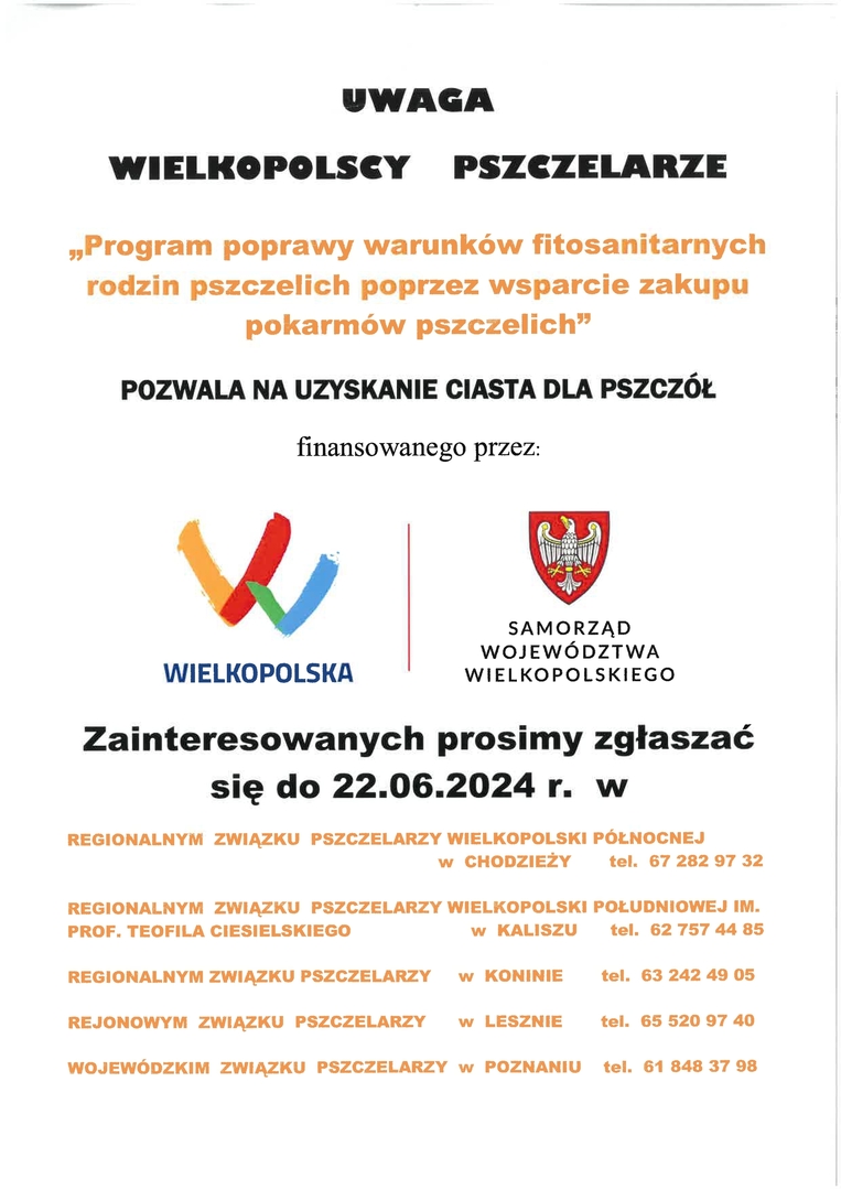 Uwaga Wielkopolscy Pszczelarze
