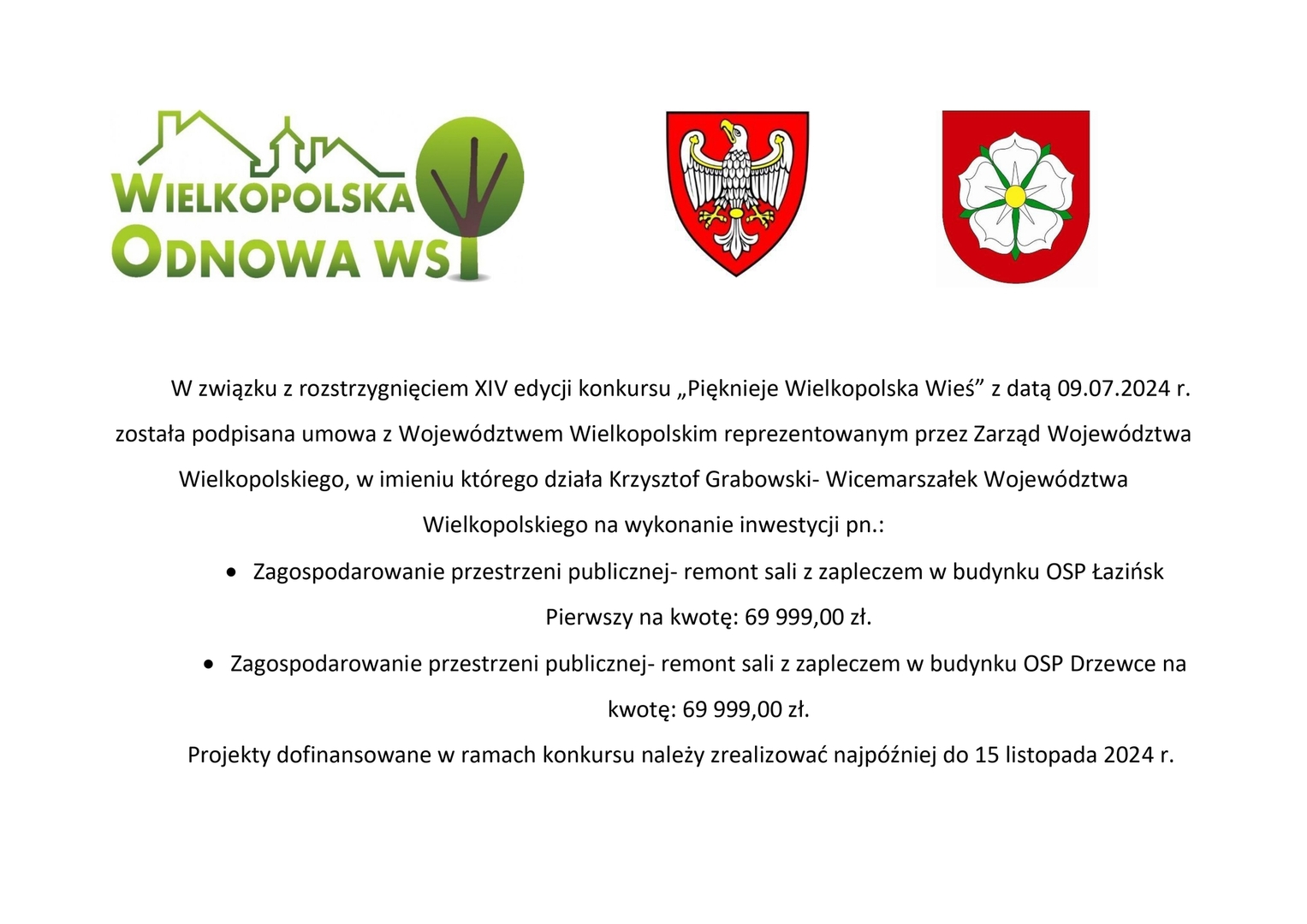 "Pięknieje wielkopolska wieś" 