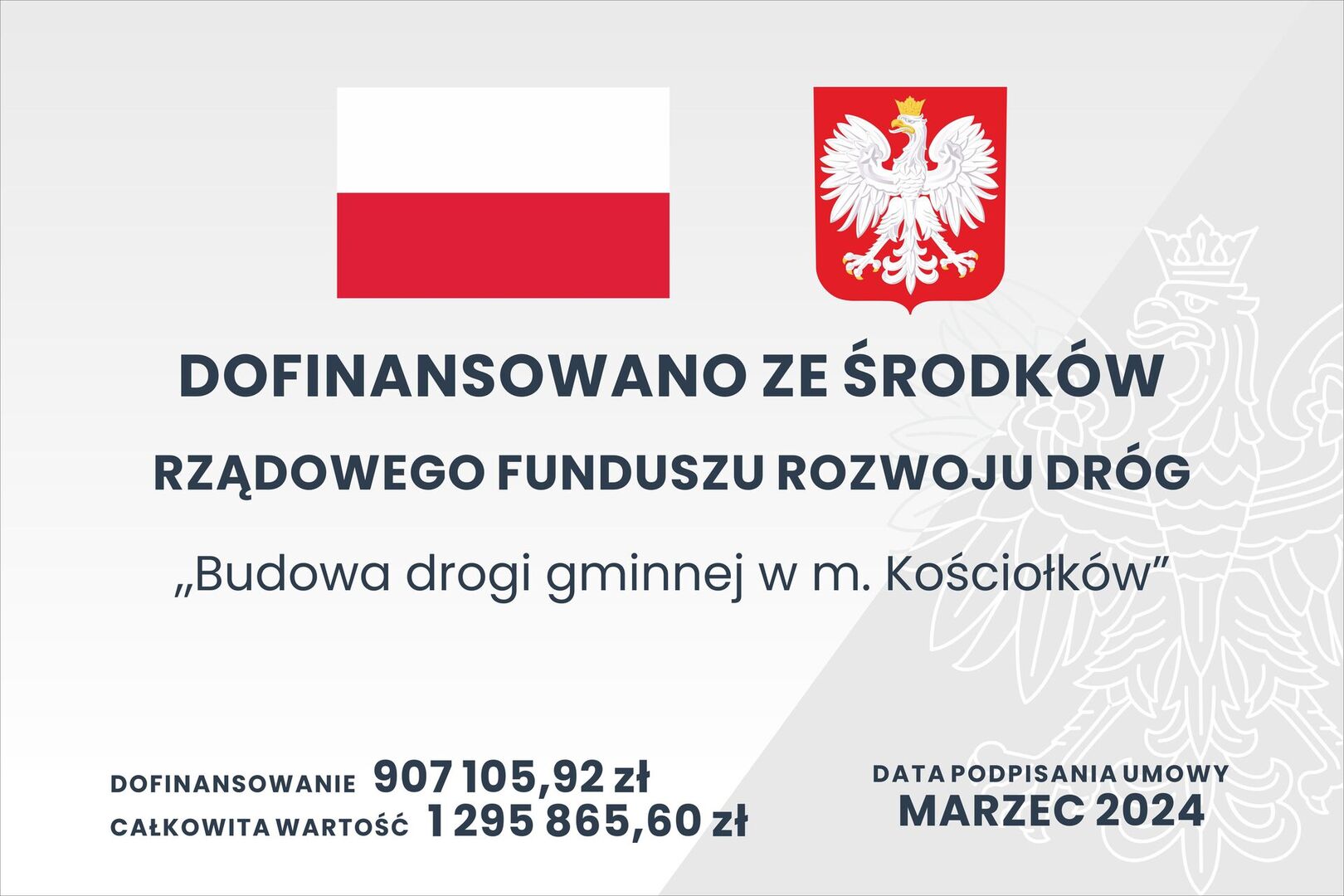 Budowa drogi gminnej w miejscowości Kościołków