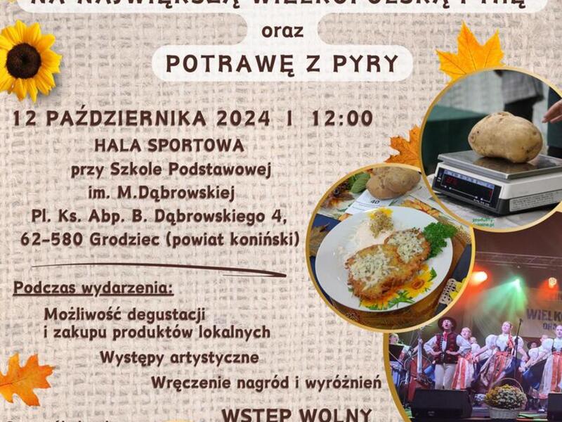 Konkurs "Na największą wielkopolską pyrę oraz potrawę z pyry"