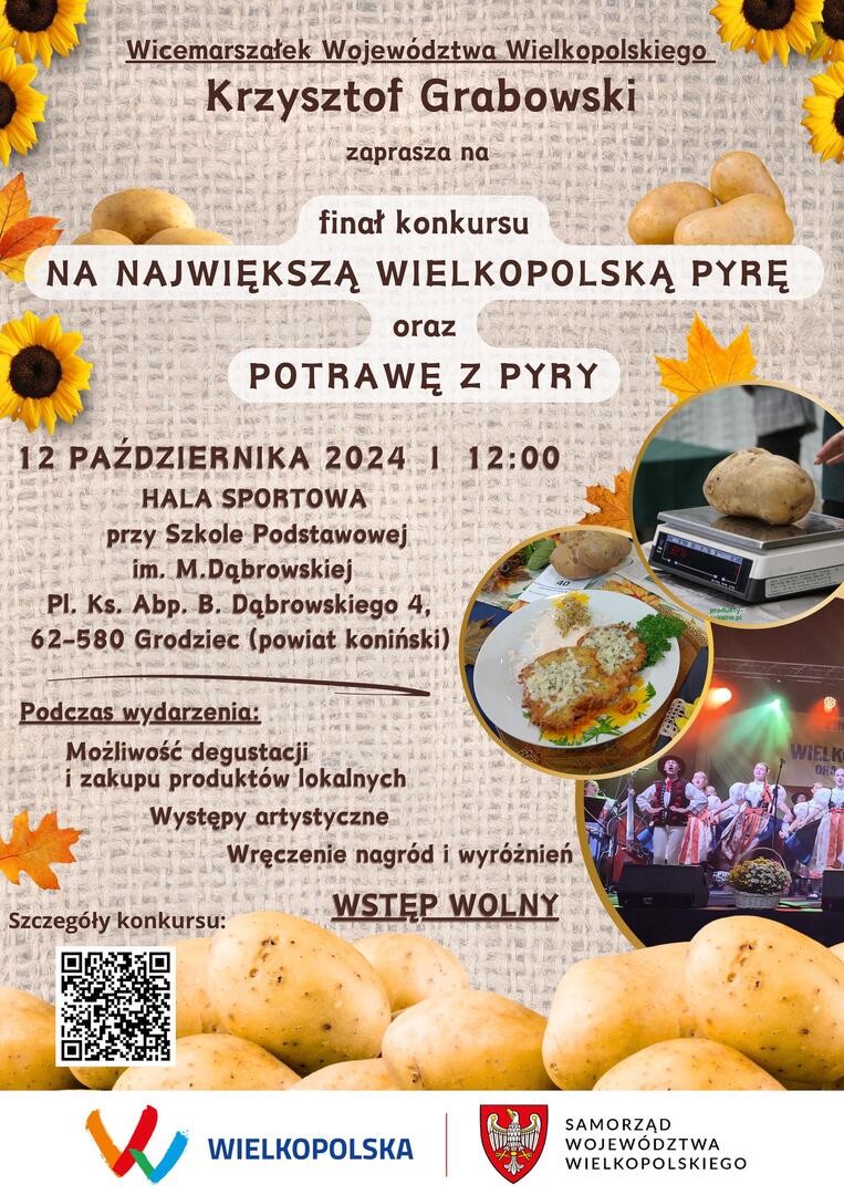 Konkurs "Na największą wielkopolską pyrę oraz potrawę z pyry" 