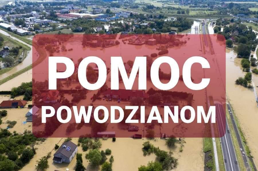 Plakat Pomoc Powodzianom