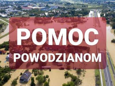 Plakat Pomoc Powodzianom