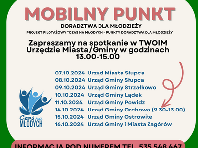 Czas na młodych - Punkt doradczy dla młodzieży