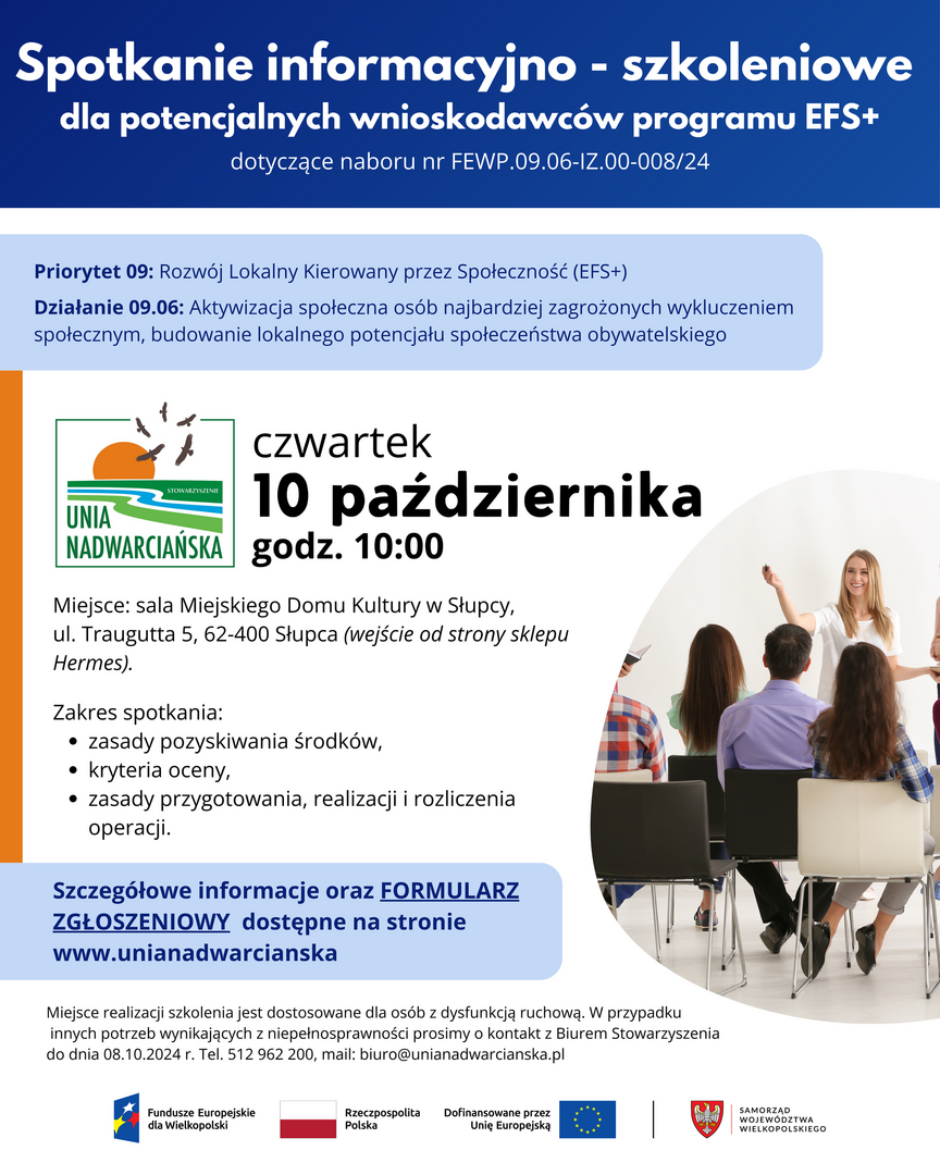 Spotkanie informacyjno - szkoleniowe
