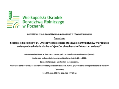 Szkolenie dla rolników