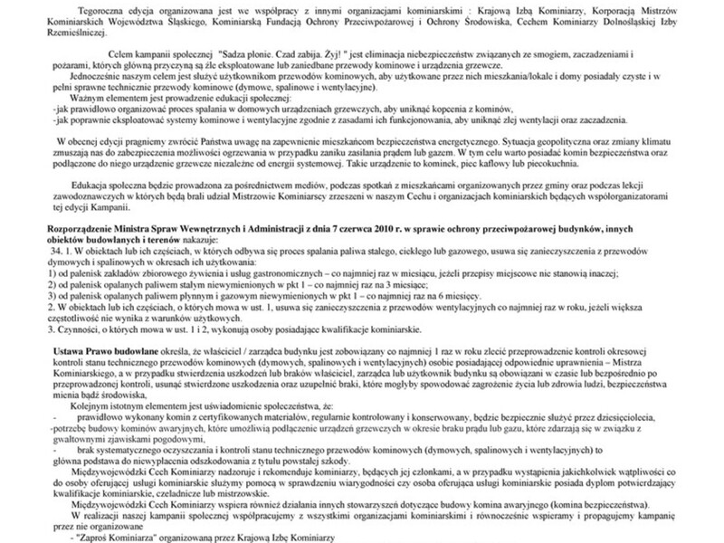 Kampania bezpieczeństwa mieszkańców