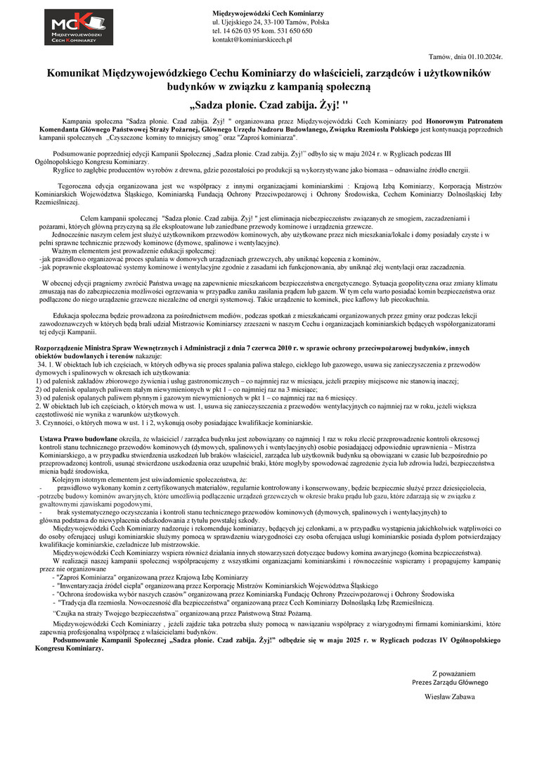 Kampania bezpieczeństwa mieszkańców