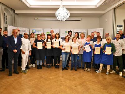 Zdjęcie nagrodzonych w konkursie "Przekąski z gąski 2024"!