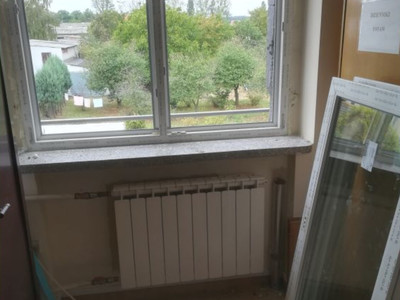 Wymiana okien w Urzędzie Gminy.