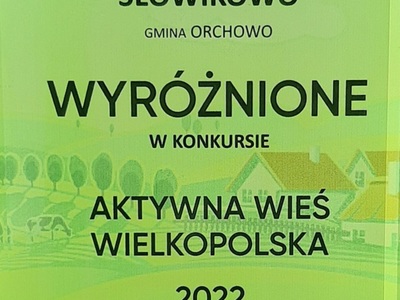 Słowikowo Wyróżnienie 2022
