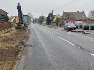 Remont chodników na ul. Wyzwolenia w Orchowie 2023 r.