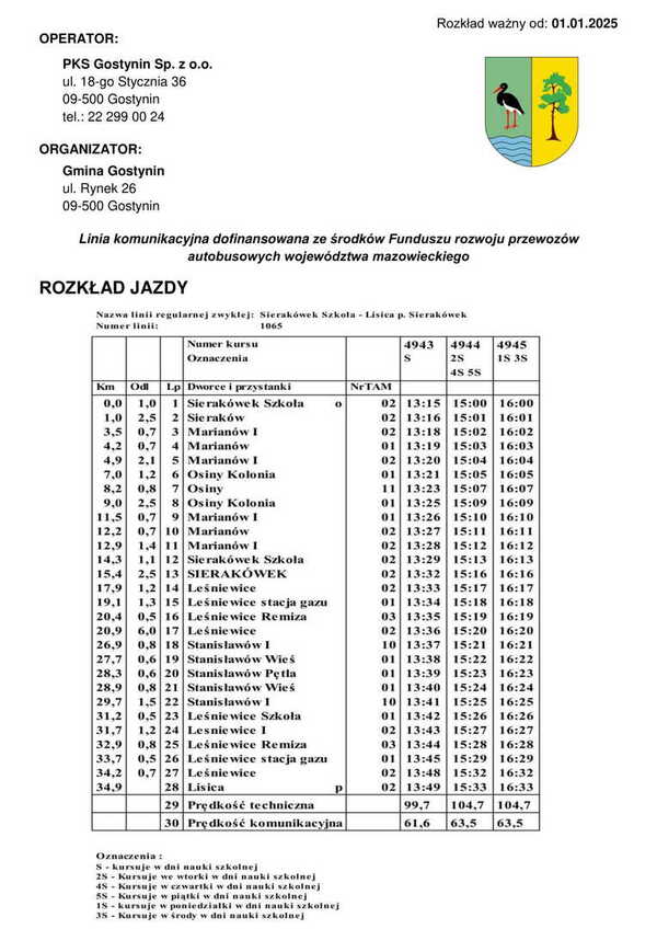 Rozkład jazdy Sierakówek Szkoła - Lisica_2