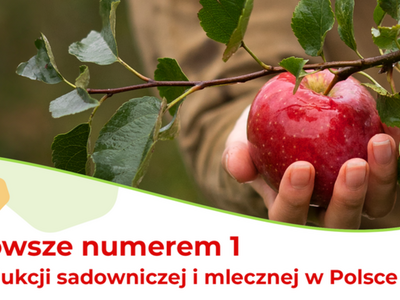 Mazowsze numerem 1 w produkcji sadowniczej i mlecznej w Polsce