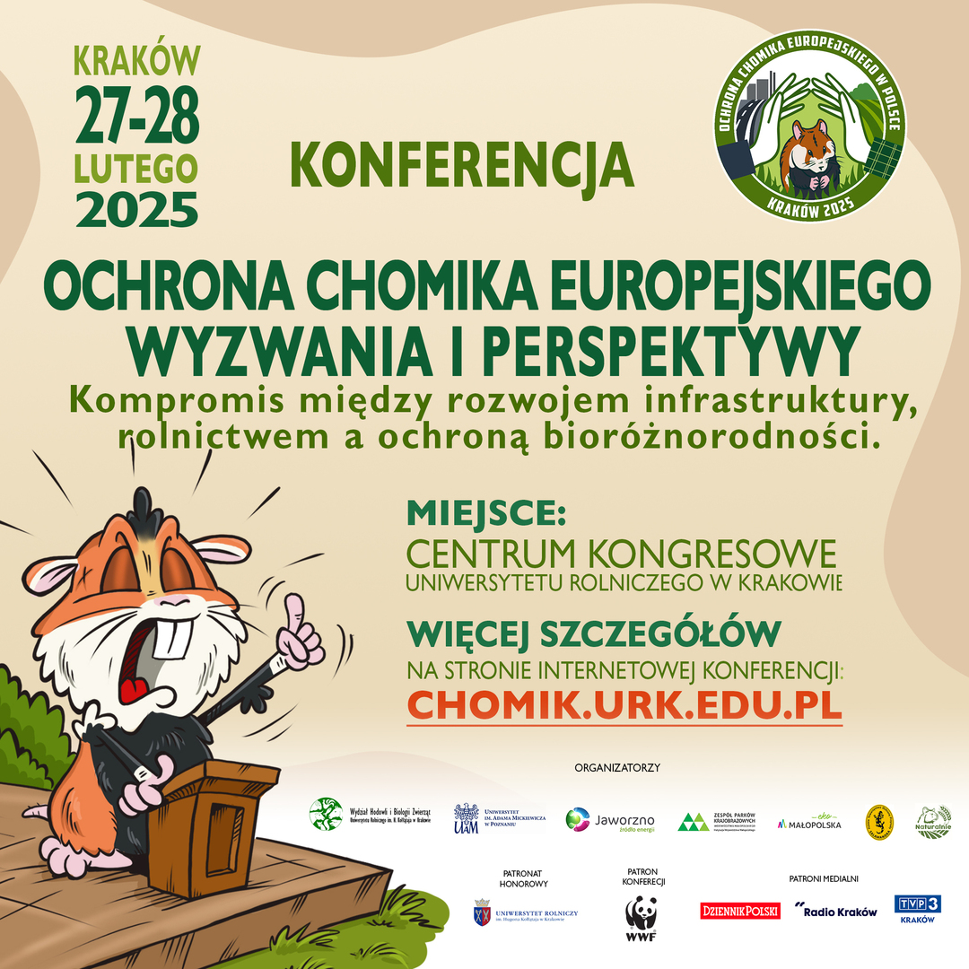 Ochrona chomika europejskiego - konferencja - plakat