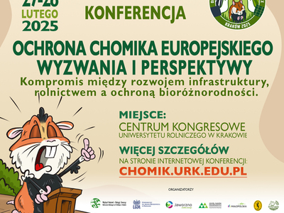 Ochrona chomika europejskiego - konferencja - plakat