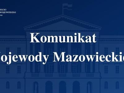 komunikat wojewoda mazowiecki  - logo