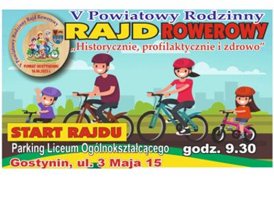 V Powiatowy Rodzinny Rajd Rowerowy -  logo