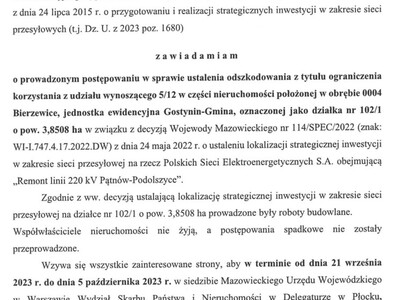 Zawiadomienie