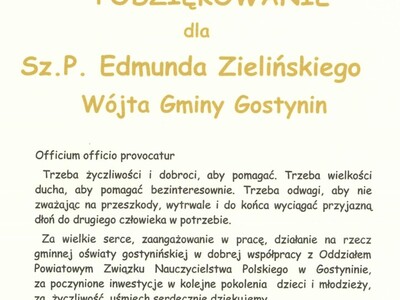 Podziękowania