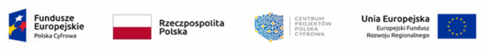 Logotypy Fundusz Europejskiej RP Polska Cyfrowa 