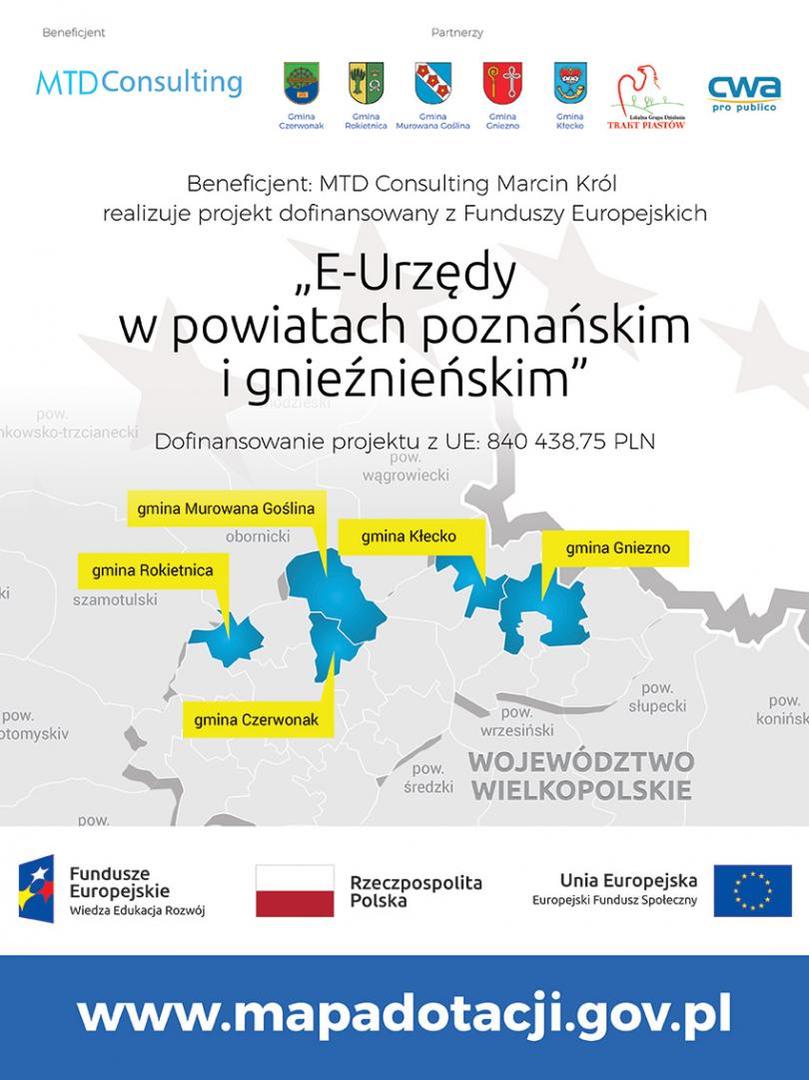 plakat informacyjny o programie eurzędy w powiecie gnieźnieńskim [810x1081]