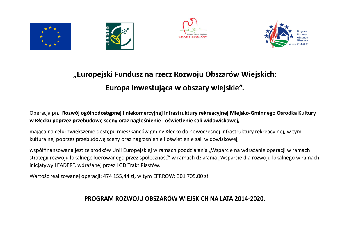 Plakat Europejski Fundusz