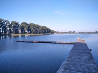 Pomost na kłeckim kąpielisku