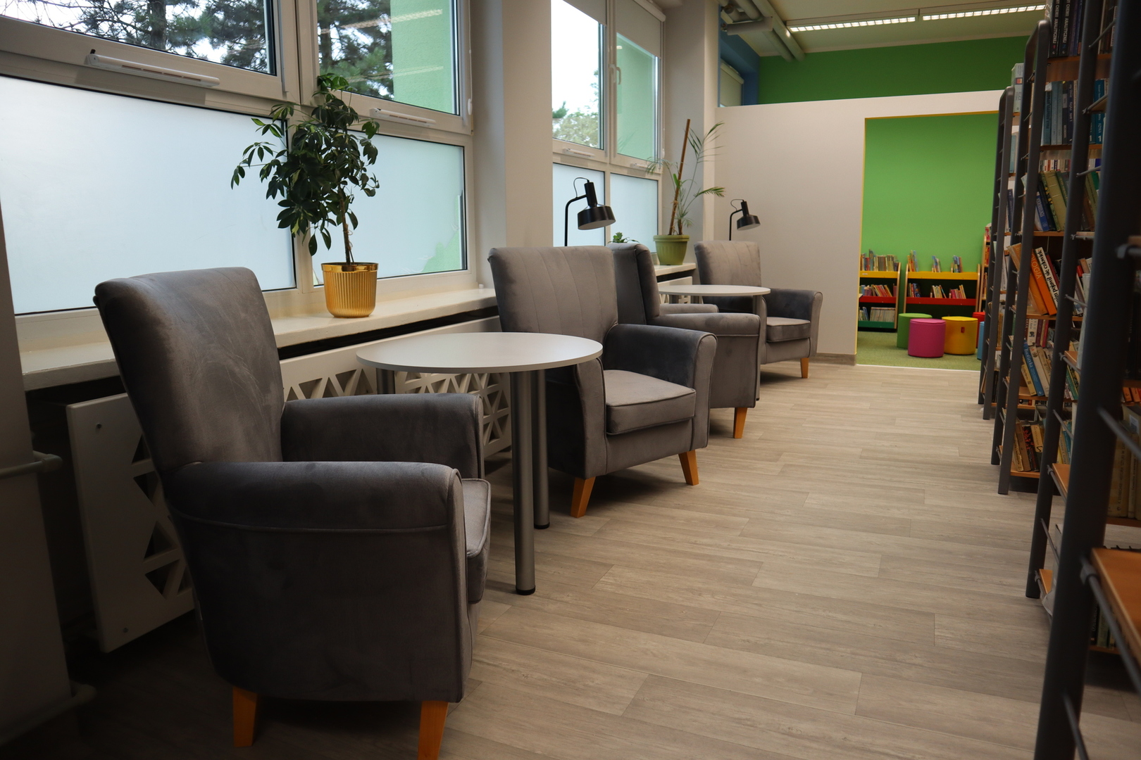 Wnętrze biblioteki Publicznej Miasta i Gminy Kłecko