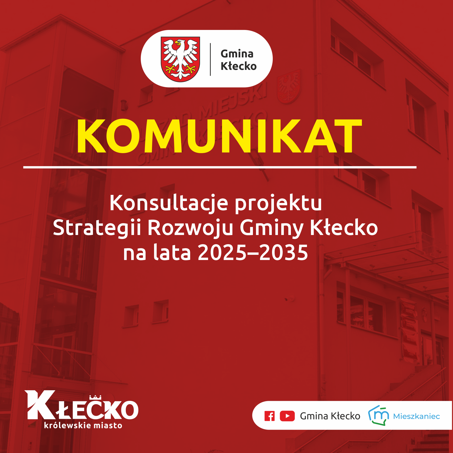 Konsultacje projektu  Strategii Rozwoju Gminy Kłecko  na lata 2025–2035