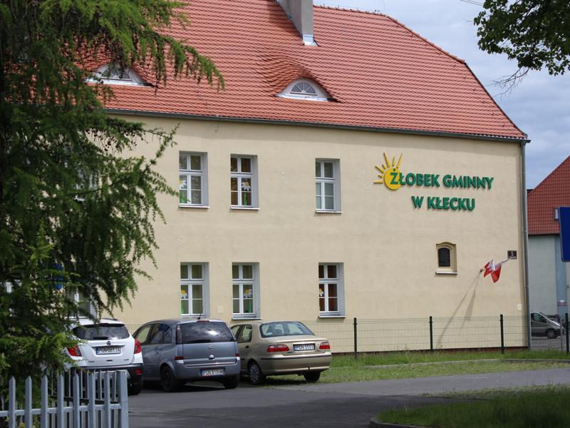 Zdjęcie przedstawiające gmach kłeckiego żłobka
