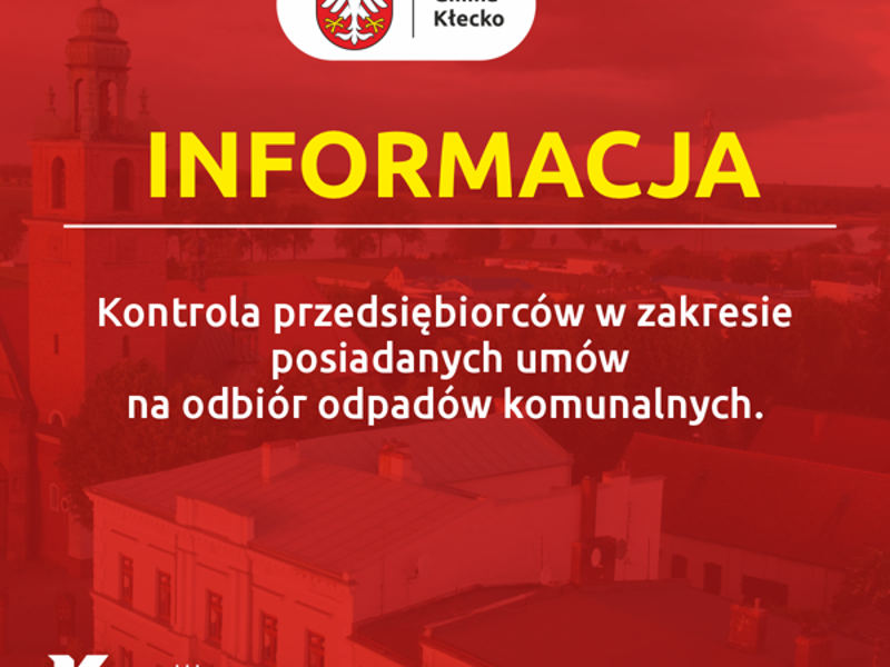 Kontrola przedsiębiorców w zakresie posiadanych umów na odbiór odpadów komunalnych