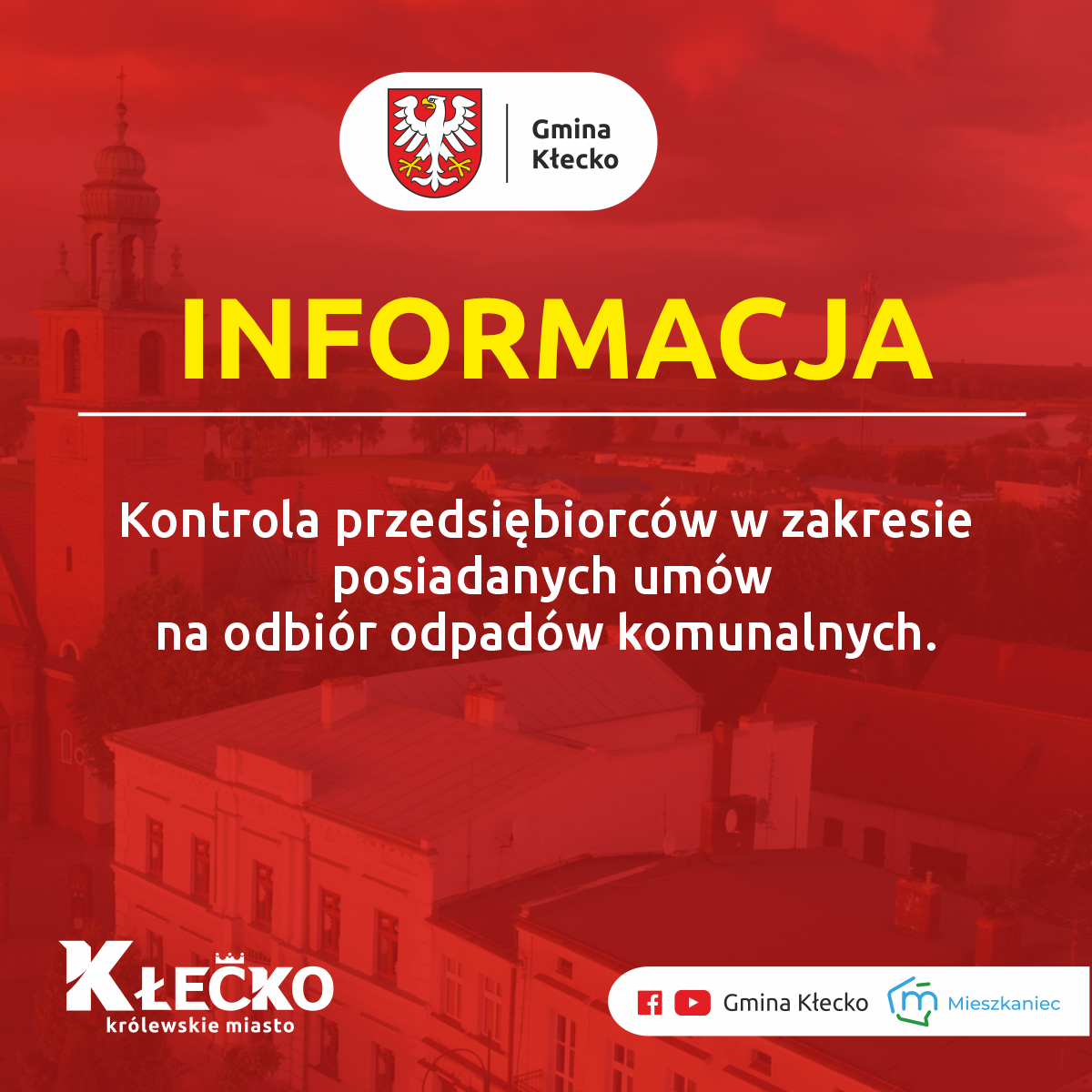 Kontrola przedsiębiorców w zakresie posiadanych umów na odbiór odpadów komunalnych