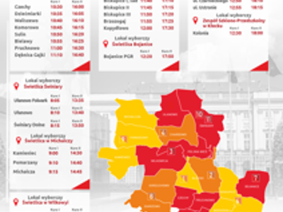 Wybory prezydenckie 2025 - transport do lokali wyborczych