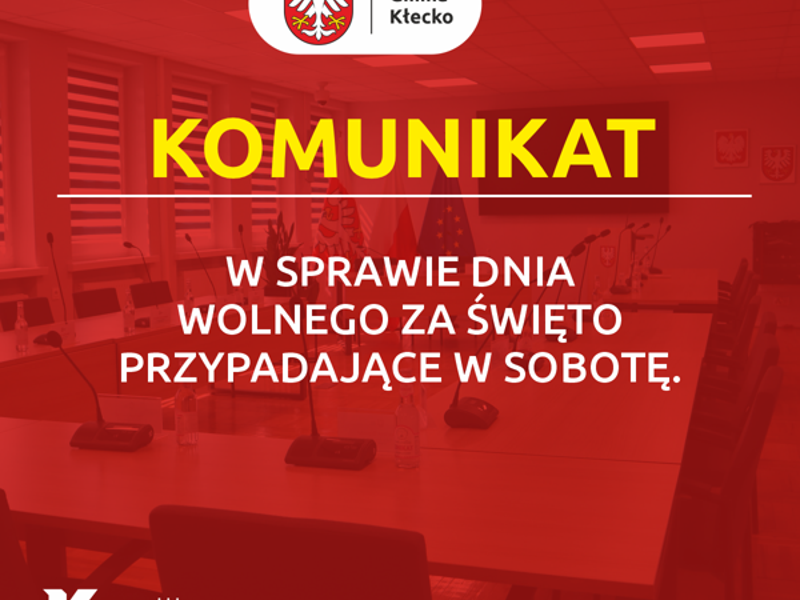 Komunikat w sprawie dnia wolnego od pracy