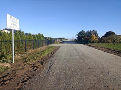 Droga gruntowa po remoncie