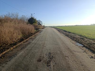 Droga gruntowa po remoncie