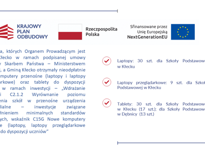 Informacja o otrzymanym dofsinansowaniu